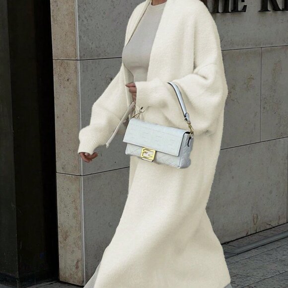 Apricot Casual Women's Loose Textured Cardigan - Picture 2 of 11